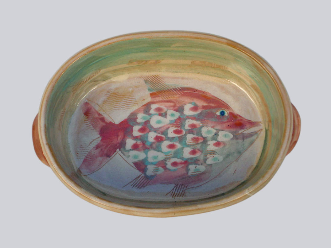 Reindl mit Fisch-rot