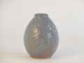 Vase-blau-Enghals