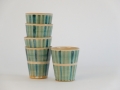 Becher M, 0,2l, Streifendekor-mint