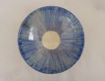 Tiefer Teller blau gekämmt,  21 u. 23,5 cm